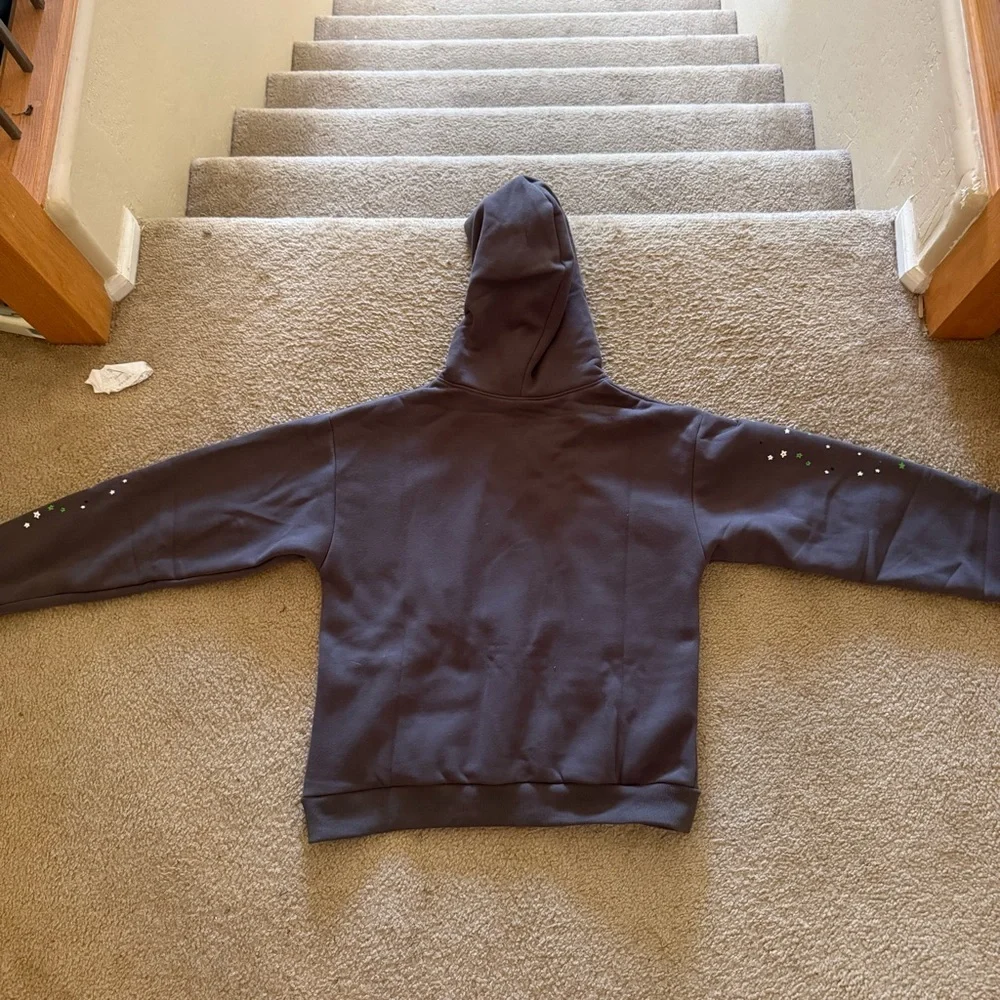 Spyder Gray Hoodie with Green Logo M - Picture 4 of 4